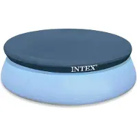 Intex Telone di protezione per piscina , rotondo 3,66 m, PVC 120 micron, risvolto 30 cm, kit di riparazione incluso