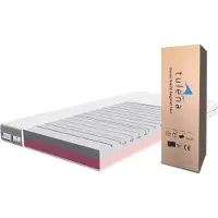 TULENA Materasso 180 x 200 cm Schiuma comfort morbido/medio morbido H2 / H3 di base 16 cm Materasso reversibile Fodera antibatterica con cerniera