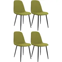 BellaFurn set di sedie da pranzo 4 pezzi - sedie da cucina - confortevole imbottitura in velluto, look moderno