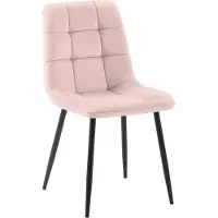 BellaFurn Sedia da pranzo - sedia da pranzo - schienale comodo - facile da mantenere | Materiale: Morbido | Colore: Rosa