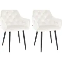 BellaFurn set di 2 sedie da pranzo in velluto - sedie in velluto - comfort di seduta di lunga durata