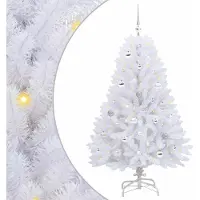 Syfax Albero di Natale Artificiale con Rami Pieghevoli Bianco 150 cm