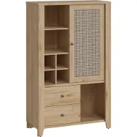 Wójcik Credenza Kommode Cestino 92,5x42x150cm Jackson Hickory Amadeus