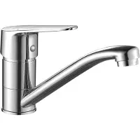 Kuchinox Miscelatore per lavabo a colonna con bocca girevole Sagra cromo