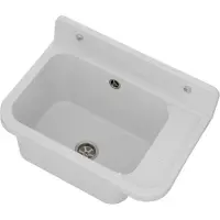 Sonstiges Lavello per officina Lavandino in plastica incl. accessori bianco