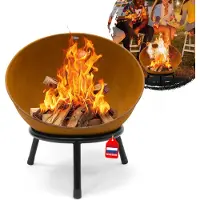 Heat Outdoor Living Braciere Kappa Rust - Braciere per il Giardino - 56x56x60 cm