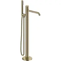 Sanycces LOOP K Miscelatore monocomando per vasca da bagno, oro spazzolato
