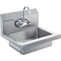 StarTech.com Lavamano commerciale - Rubinetto in acciaio inox - Piccolo, a parete - Ideale per ristorante, cucina, bar, garage, casa