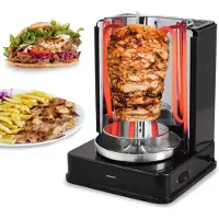 Syntrox Germany Griglia per pollo Tubsol | Griglia per spiedini | Griglia per kebab | Griglia per gyros | Arrosto rotante
