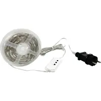 Northpoint Ghirlanda luminosa a LED con sensore musicale, 100 LED, IP44, lunghezza 10 m, funzione memoria con timer, trasparente