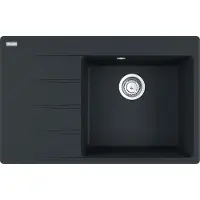 Franke Maris Centro vestavný dřez Fragranit dřez CNG 611-78 A Onyx knoflík nerez od 50 cm 114.0627.657