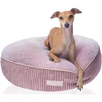 DOTTY Accogliente letto in peluche Letto per cani Letto per gatti - morbido cuscino rotondo in peluche per cani e gatti di piccola e media taglia Superficie di riposo M 60 cm