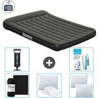 Bestway Materasso gonfiabile - 2 persone - 152 x 203 x 30 cm - Verde - Accessori inclusi
