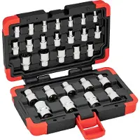 Vigor Set di prese T - Set da 28 pezzi