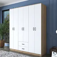 Skye Decor , BA113 - 2337, armadio, noce, 100% pannelli truciolari rivestiti in melamina, 180 x 51,5 x 210 cm