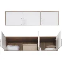 Dakar Mobile top per armadio Smart 150x56x40cm rovere Sonoma bianco 3 ante