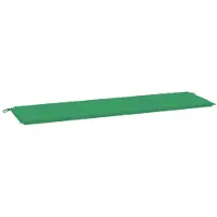 Syfax Cuscino per Panca Verde 180x50x3 cm in Tessuto Oxford