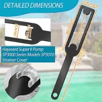 Gistuch Strumento per rimuovere il coperchio della pompa della piscina, compatibile con la chiave di copertura Hayward Super II, filtro, per rimuovere l'Acciaio al carbonio