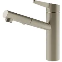 Gessi Thalium Collection Miscelatore monocomando con doccetta estraibile 60536 149 finitura Finox