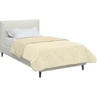 vidaXL Coperta estiva, 155 x 200 cm, colore crema, traspirante