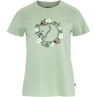 Fjällräven Women's Fjällblomster Fox T-Shirt T-shirt Donna (S, grigio)