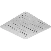 Steinberg Série 390 Douche de pluie, ultra-plate, 400x400x2mm, Easy-Clean, angulaire, chrome, 3901683, 3901683