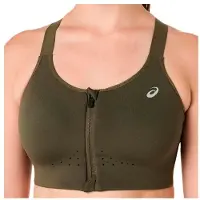 Asics Women's Road Combination Zip Bra Reggiseno sportivo Donna (70 - Cup: B, marrone)