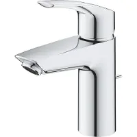 GROHE Eurosmart Mitigeur monocommandé pour lavabo, S-Size, saillie 109mm, vidage à tirette hybride, chrome, 23456003, 23456003