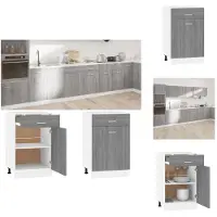 vidaXL Base con cassetto Grey Sonoma 50x46x81,5 cm - Mobili da cucina