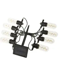 SMART GARDEN Ghirlanda luminosa solare a LED Vintage 365, a 8 luci, vetro, IP44