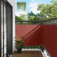 Syfax Schermo da balcone 110 x 1000 cm Tessuto Oxford Rettangolare