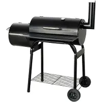 MASTER GRILL & Party griglia a carbone con affumicatoio Locomotiva MG507A