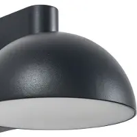 LUCANDE Applique da esterni LED Velira, nera, metallo, IP54