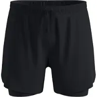 Odlo Zeroweight 5 Inch 2-in-1 Short Pantaloncini da running Uomo (L, nero)