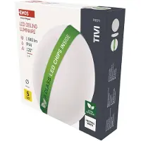 Emos Apparecchio LED TIVI, bianco rotondo 11W, IP44, bianco neutro, ZM3407