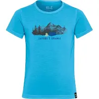 Jack Wolfskin Kid's Hiking Graphic T-Shirt Maglia funzionale Bambini (116, blu)