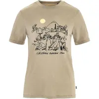 Fjällräven Women's Hoja Lugnt Wool T-Shirt Maglia merino Donna (S, fossil)