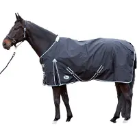 Jansen Rain Rug Thor 0g Fodera in pile nero PONY 95cm