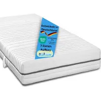 Bodyprotect materasso ergonomico a 7 zone XXL in schiuma fredda, 90 x 200 cm, H2, 24 cm, Vital Protect