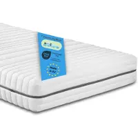 Bodyprotect materasso ergonomico in schiuma fredda a 7 zone, 90 x 200 cm, H3, 18 cm, materasso reversibile, Vital Protect