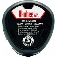Akubee Batteria 10,8 V - 12 V 3,0 Ah compatibile con Bosch GBA 12 V