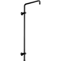 Dylin GmbH JOHO Asta doccia in acciaio inox con fissaggio a parete variabile, asta a muro per doccia a pioggia colonna doccia con lunghezza fissa 92cm nero