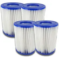 Bestway Set da 4 filtri per piscina misura 2 58094 Cartuccia filtrante Pulizia