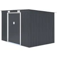 Rojaplast Casetta da giardino in metallo S2001C 251 x 171 cm grigio