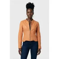 DNA Amsterdam Michela Peach Blossom Taglia: 3 | Giacche di pelle Outlet | Donna | Arancia