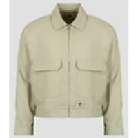 Dickies Giubbotto HEMP TWILL TRUCKER JACKET EUCALYPTUS uomini - Beige - EU XL
