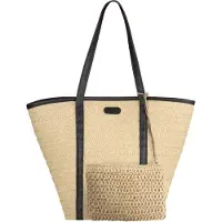 Janice Borsa da spiaggia ' Makati ' beige / nero