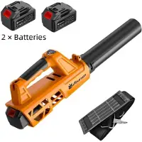 StarTech.com Soffiatore a batteria - Ventola Jet-Fan - Motore brushless - Alta potenza - 2 batterie - Per giardino, garage, auto - Bianco