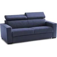 Talamo Italia Divano Letto 2 Posti Aieie 95x180 cm Nero, Sfoderabile Contenitore Italy