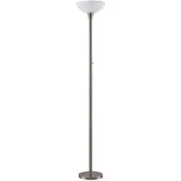 LINDBY lampada da terra Ignacia, color nichel, vetro, 180 cm, E27
